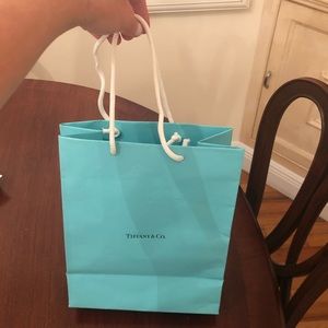 Tiffany & Co medium size bag and white ribbon